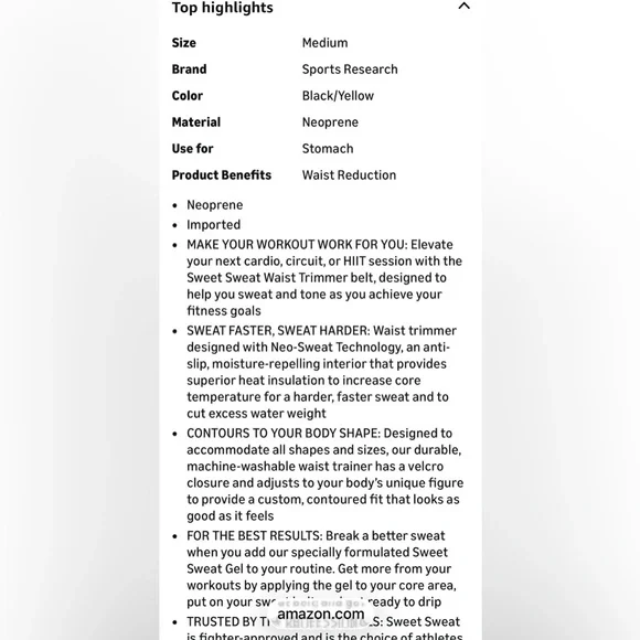 Sweet Sweat Waist Trimmer in Black/Orange Theory Heart Monitor/two tape/body NEW - Picture 10 of 16